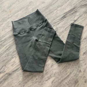 Avacodo High Waisted Textured Full Length Legging